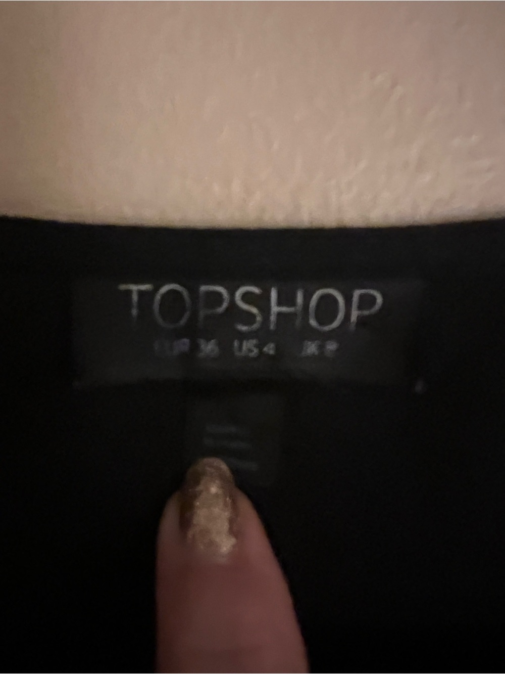 Topshop Black Women's Wrap Dress - Classic Solid Black
